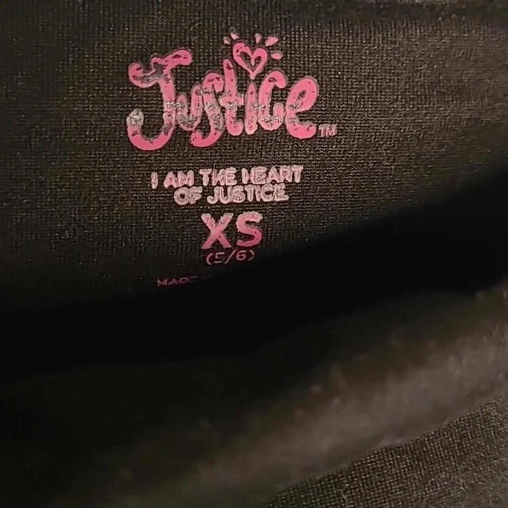 Justice Sport Girls XS 5 6 stretchy sparkly bling multi colored leggings